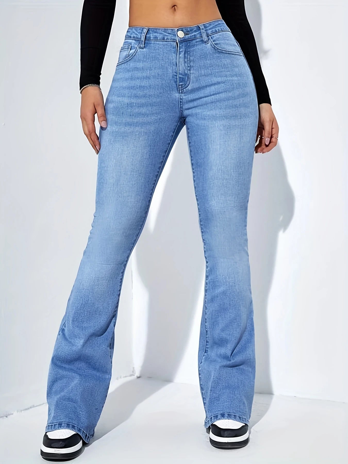 Women's Jeans High Waist Stretch Comfortable Flared Pants Denim Jeans