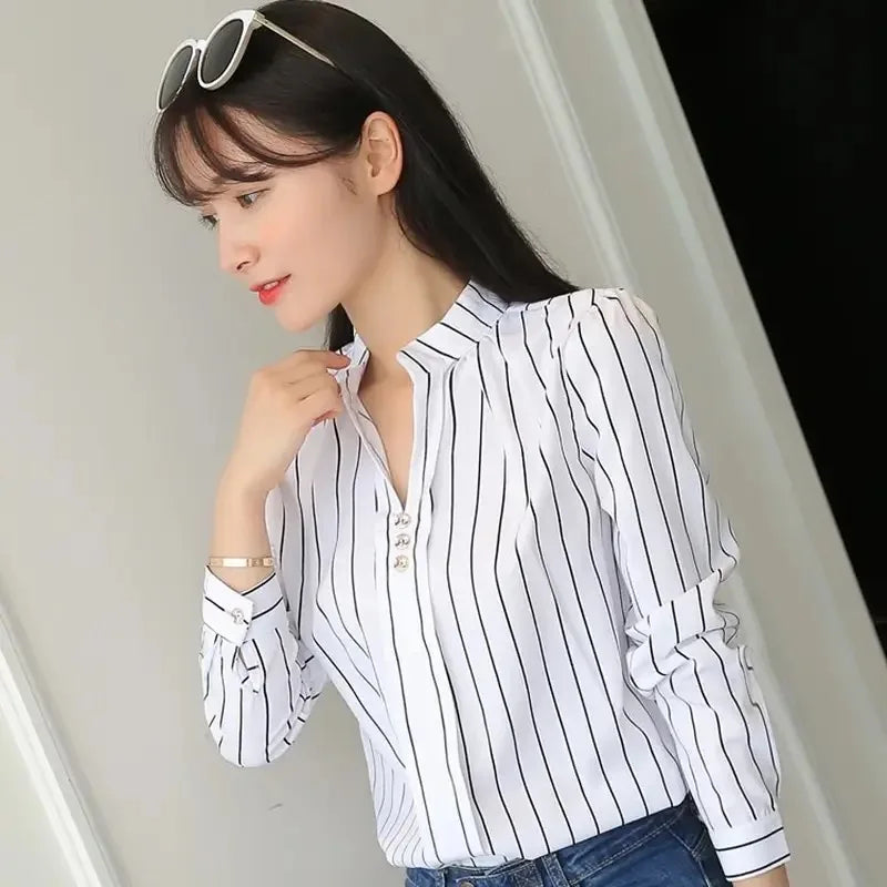 Women White Tops Blouses