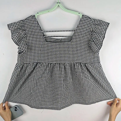 Women's Korean Style Cotton Summer Shirt