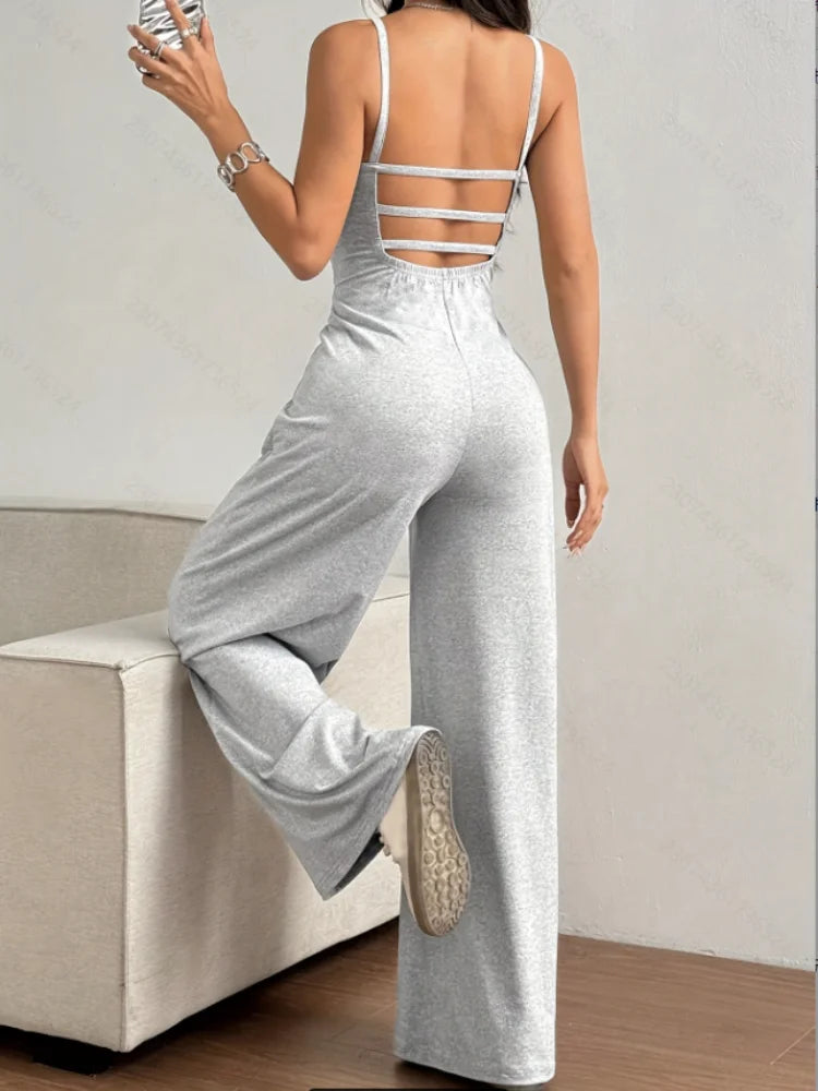 Women's Casual Halter Jumpsuit
