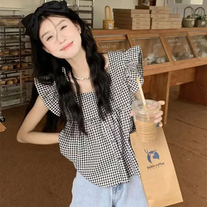 Women's Korean Style Cotton Summer Shirt