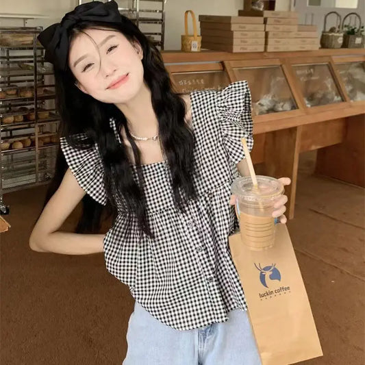 Women's Korean Style Cotton Summer Shirt