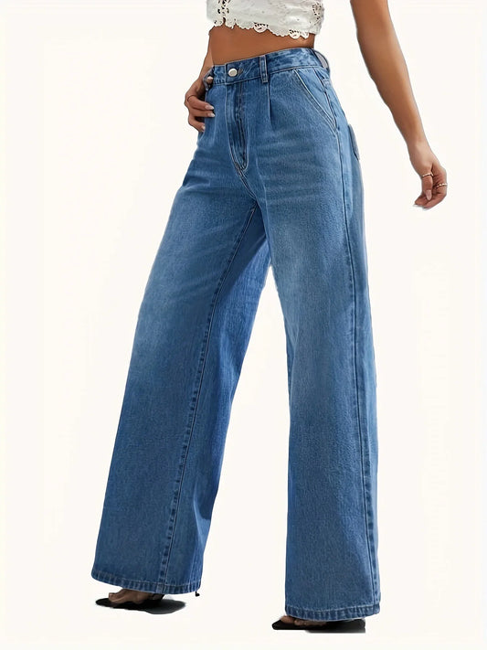 New Women's Cross-Border European and American Style Solid Color Jeans