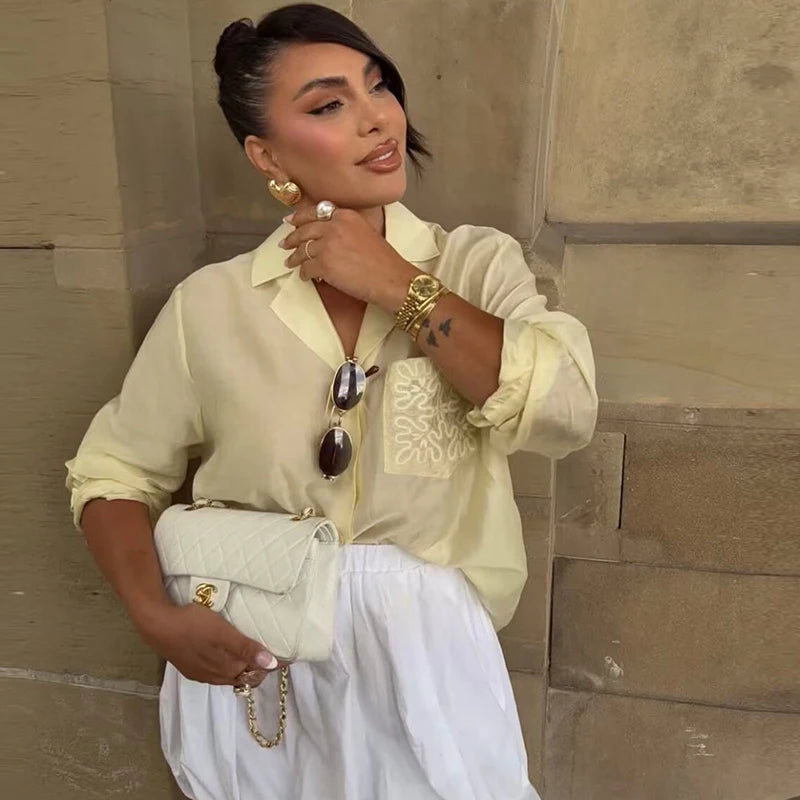 Women's Autumn Shirts Fashion Loose Elegant Office Shirts