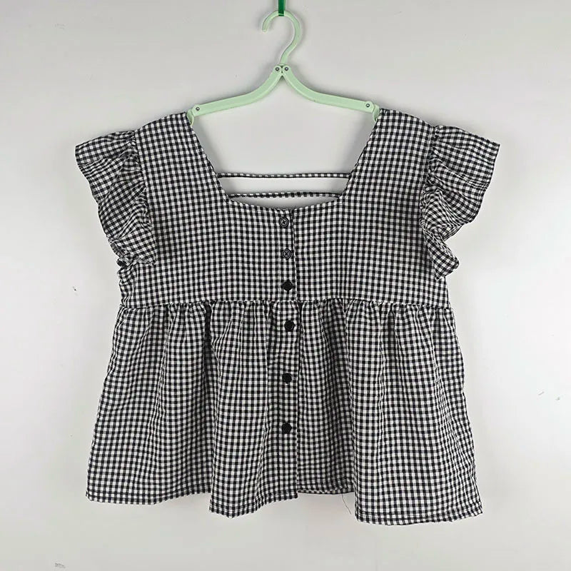 Women's Korean Style Cotton Summer Shirt