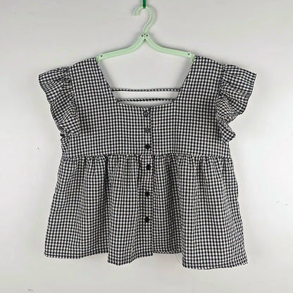 Women's Korean Style Cotton Summer Shirt