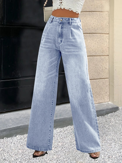 New Women's Cross-Border European and American Style Solid Color Jeans