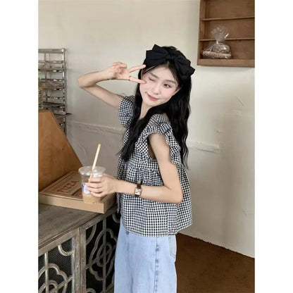 Women's Korean Style Cotton Summer Shirt