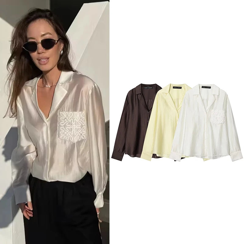 Women's Autumn Shirts Fashion Loose Elegant Office Shirts