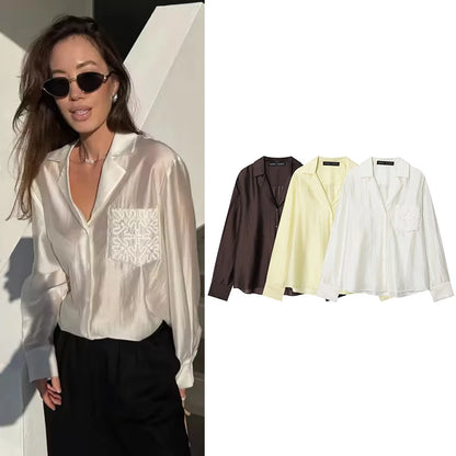 Women's Autumn Shirts Fashion Loose Elegant Office Shirts