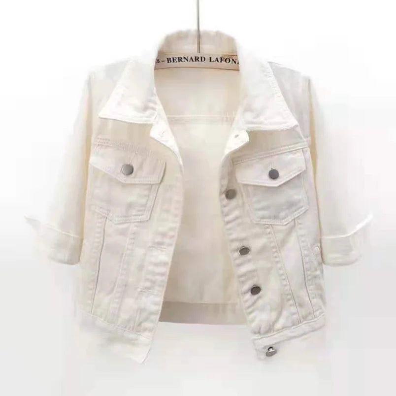 Women Denim Jacket Spring Autumn Short Coat