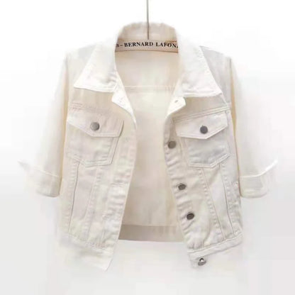 Women Denim Jacket Spring Autumn Short Coat