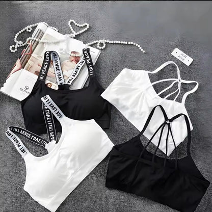 Women Yoga Fitness Seamless Crop Top