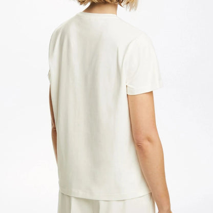 Women T-Shirts Short Sleeved Tees Casual New White