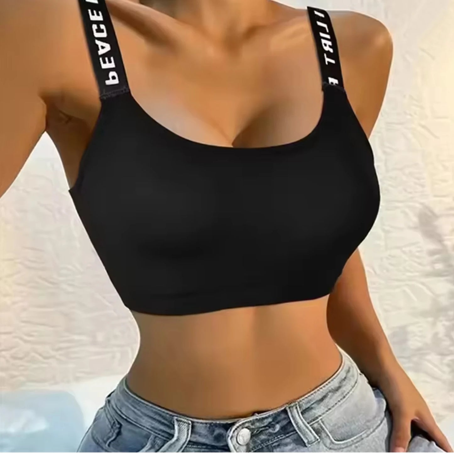 Women Yoga Fitness Seamless Crop Top