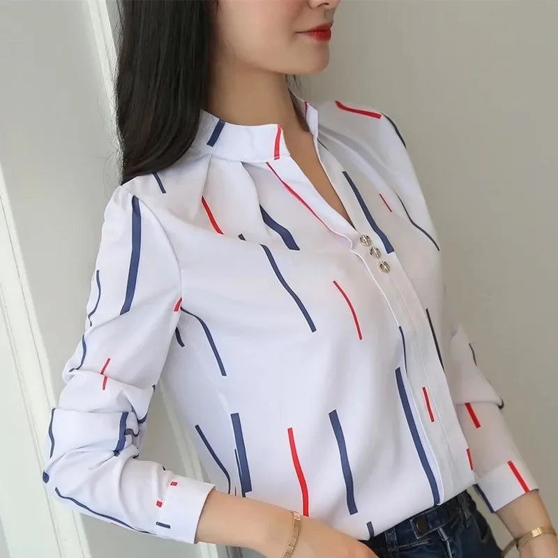Women White Tops Blouses