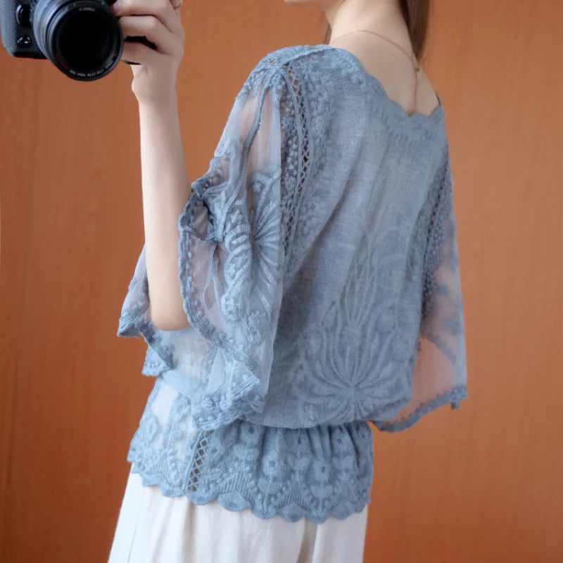 Fashion Women Blouses Autumn Chiffon Blouse