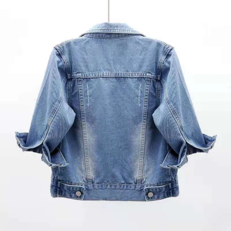 Women Denim Jacket Spring Autumn Short Coat