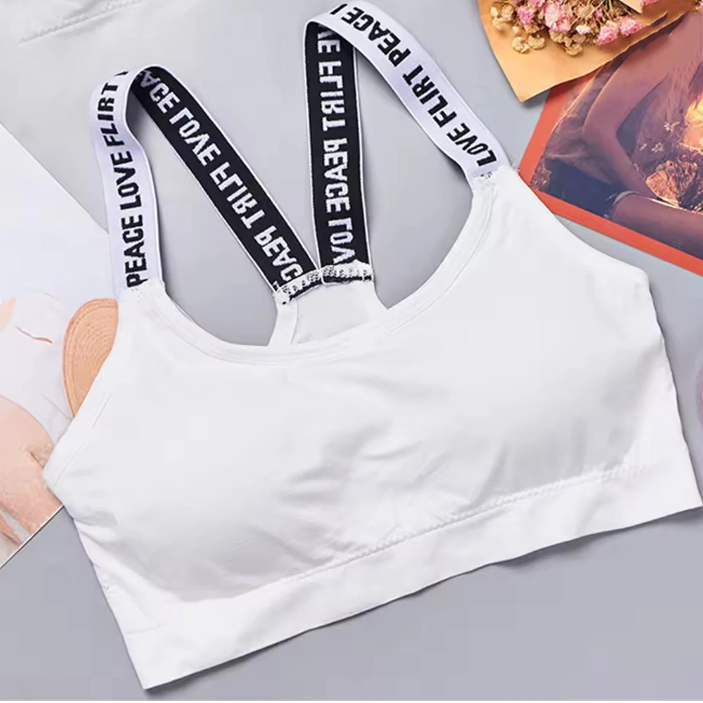 Women Yoga Fitness Seamless Crop Top